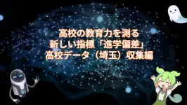 高校の教育力を測る新しい指標「進学偏差」:高校データ(埼玉)収集編